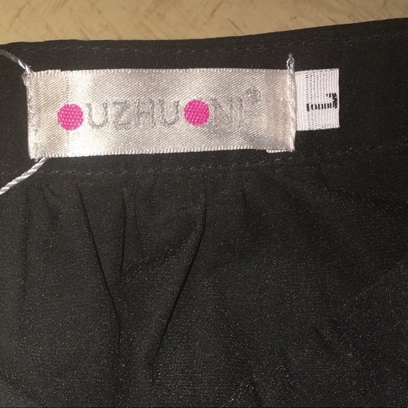 NWT Ouzhuoni Brand Button Top Pleated Maxi Dress L - Picture 6 of 6